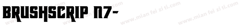 brushscrip N7字体转换